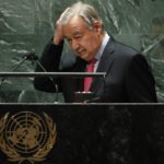 United Nations Secretary General Antonio Guterres addresses the U.N. General Assembly. [ EDUARDO MUNOZ | AP ]