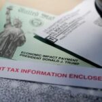 Former President Donald Trump's name is seen on a stimulus check issued by the IRS in 2020 to help combat the adverse economic effects of the COVID-19 outbreak. [ ERIC GAY | AP ]